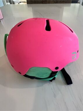 Retrospec Neon Pink Skate/Ski/Snowboard Helmet with Mint Accents - Size XS